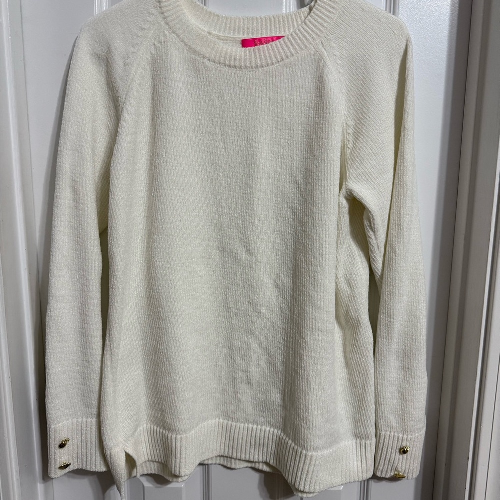 Lilly Pulitzer Cream Crew Neck Sweater
